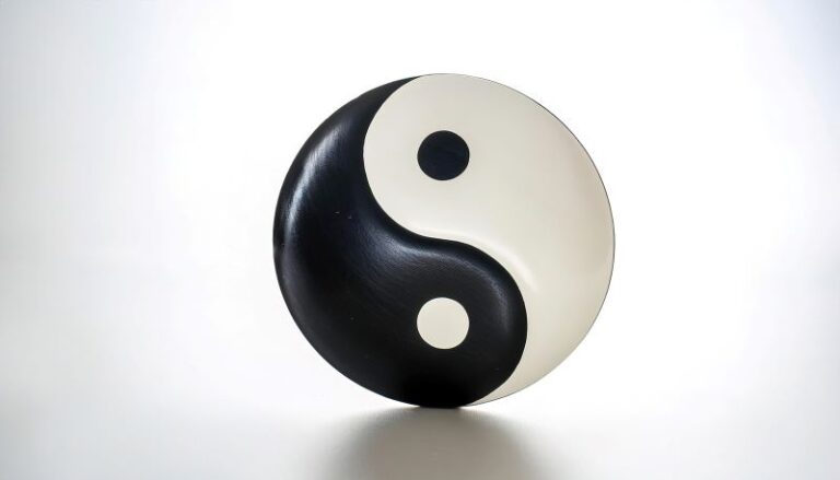 El yin yang símbolo de la contaduría
