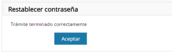 contraseña reestablecida SAT