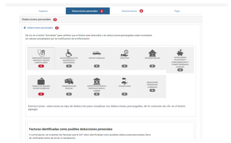 Declaración anual 2023 (personas físicas) en la plataforma del SAT ...