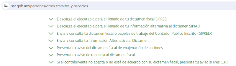 Dictamen fiscal SAT Post