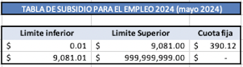 nuevo subsidio al empleo 2024