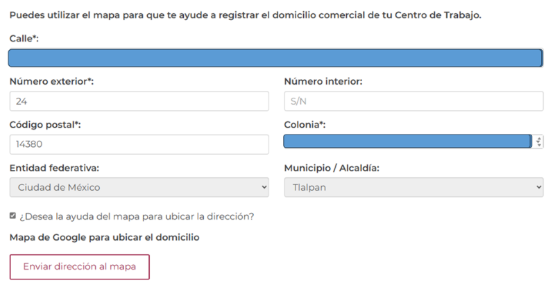 Domicilio REPSE