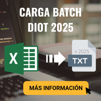Carga Batch DIOT 2025 en Excel gratis del SAT - ContadorMx