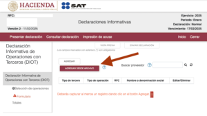 Carga Batch DIOT 2025 en Excel gratis del SAT - ContadorMx