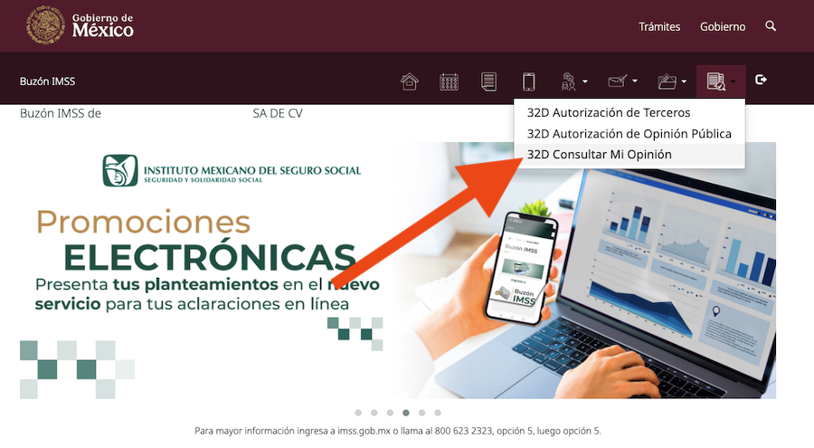 Opinión de Cumplimiento IMSS desde el buzón