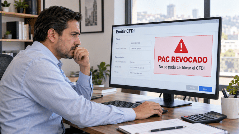 PACs revocados por el SAT: qué hacer para seguir facturando
