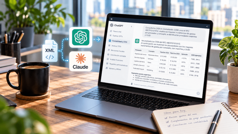 prompts para chatgpt claude IA aplicada XML SAT